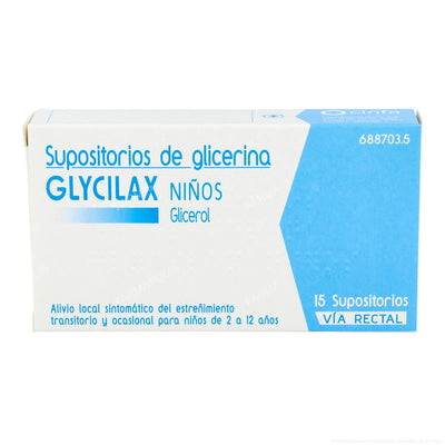 Supositorios glicerina glycilax niños