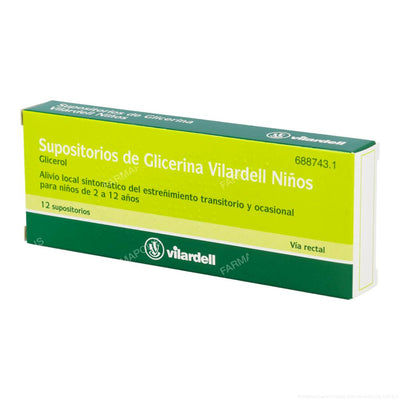 Supositorios glicerina vilardell niños