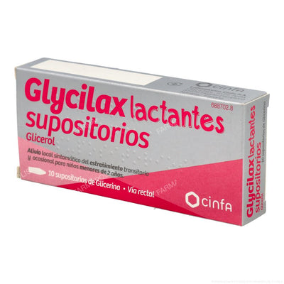 Supositorios glicerina glycilax lactantes
