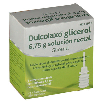 Dulcolaxo glicerol 6.75 g
