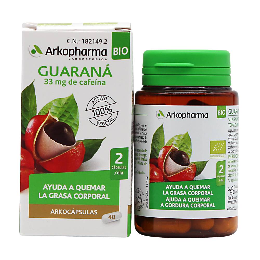 Arkocápsulas guaraná