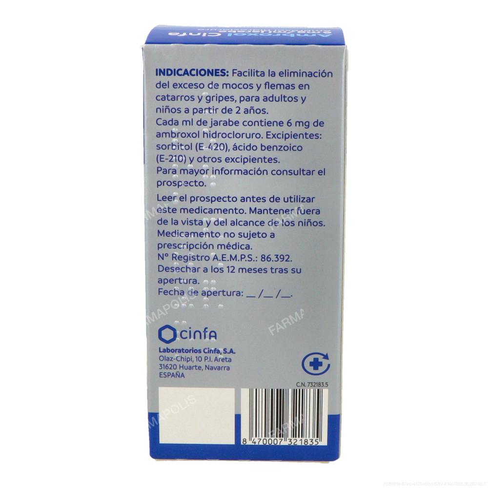 Ambroxol cinfa 6mg/ml