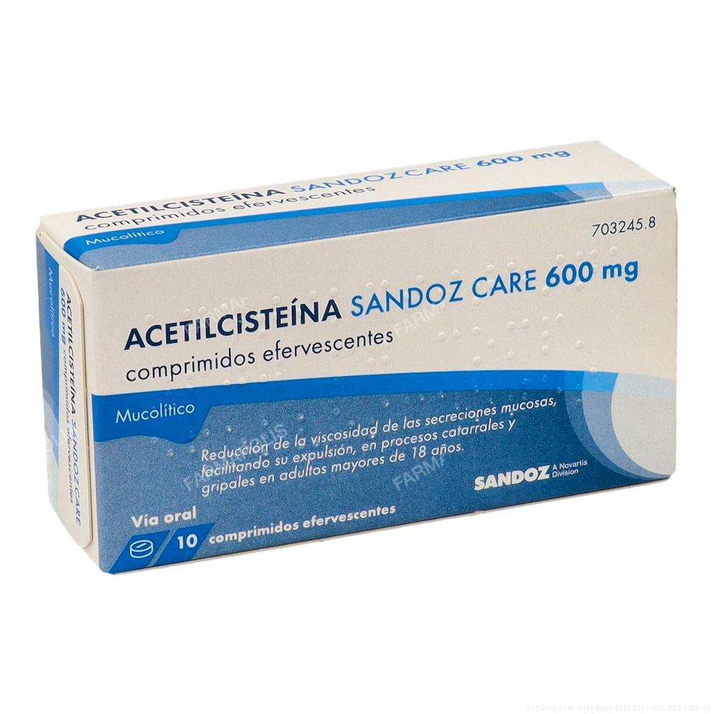 Acetilcisteína Sandoz Care 600 mg