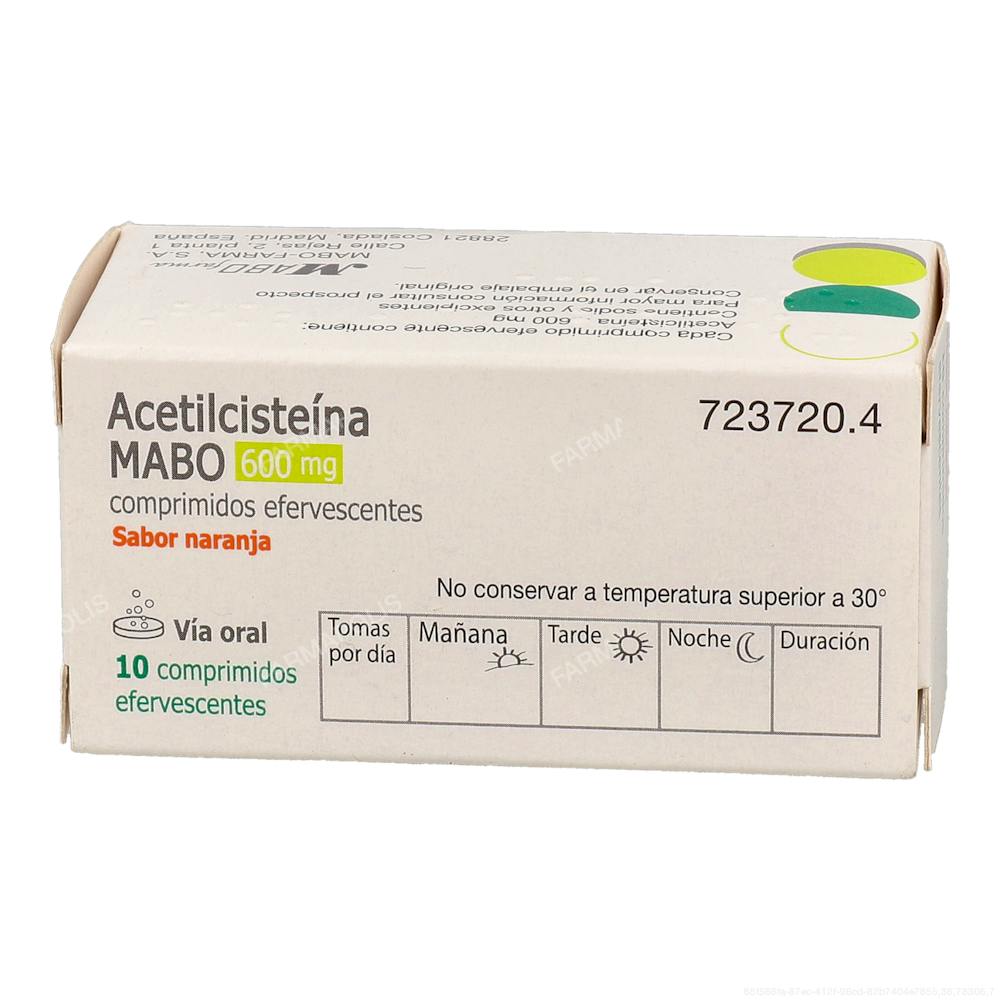 Acetilcisteína MABO 600 mg