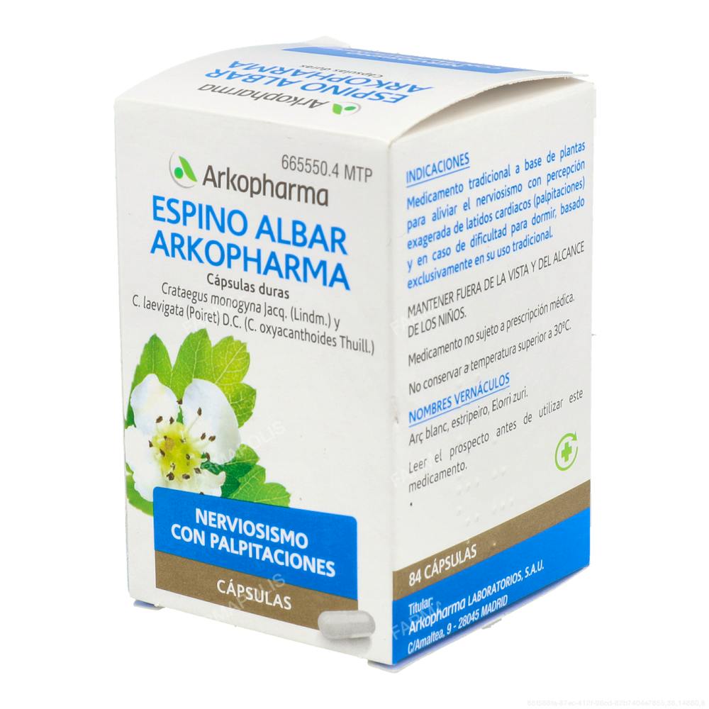 Arkocápsulas espino albar 350mg