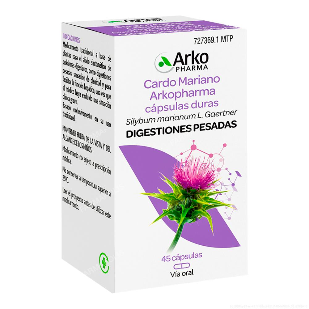 Arkocápsulas cardo mariano 300 mg