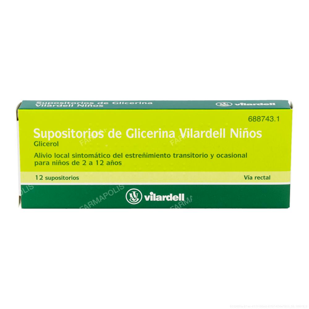 Supositorios glicerina vilardell niños
