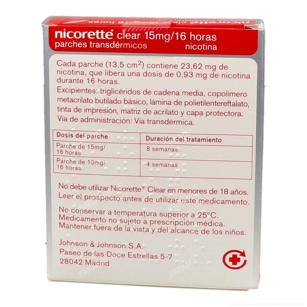 Nicorette Clear (15mg/16h)