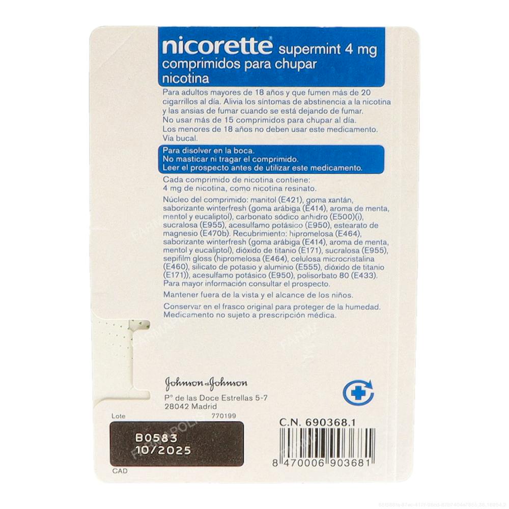Nicorette (4 mg) supermint