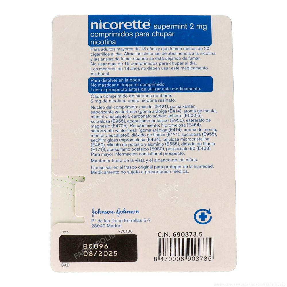 Nicorette (2 mg) supermint