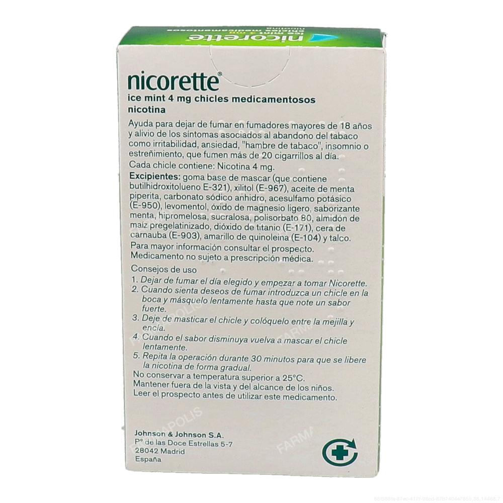 Nicorette (4 mg) ice mint