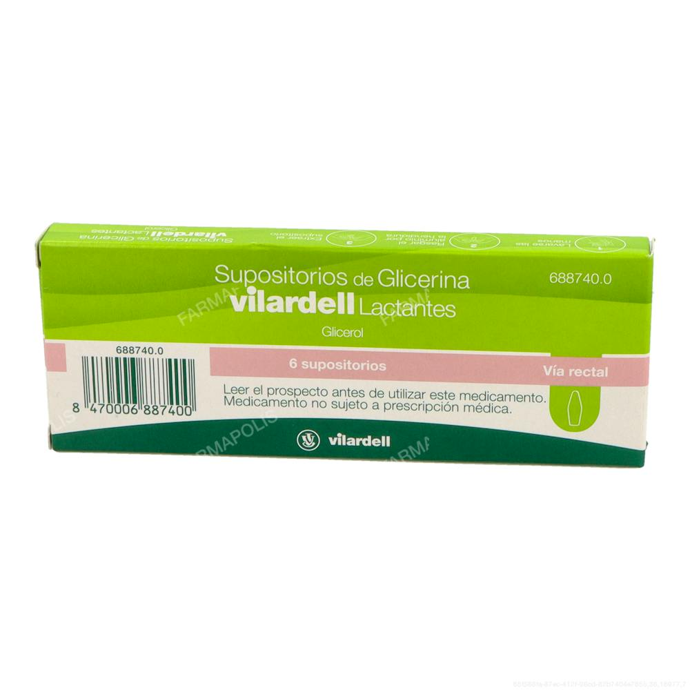 Supositorios glicerina vilardell lactantes