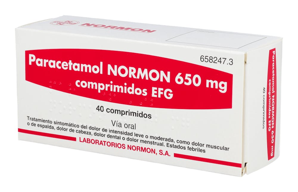 Paracetamol Normon 650 mg