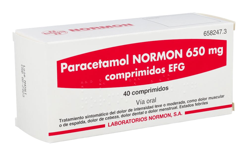 Paracetamol Normon 650 mg