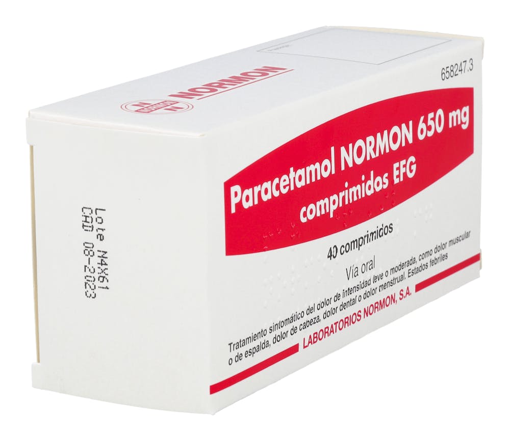 Paracetamol Normon 650 mg