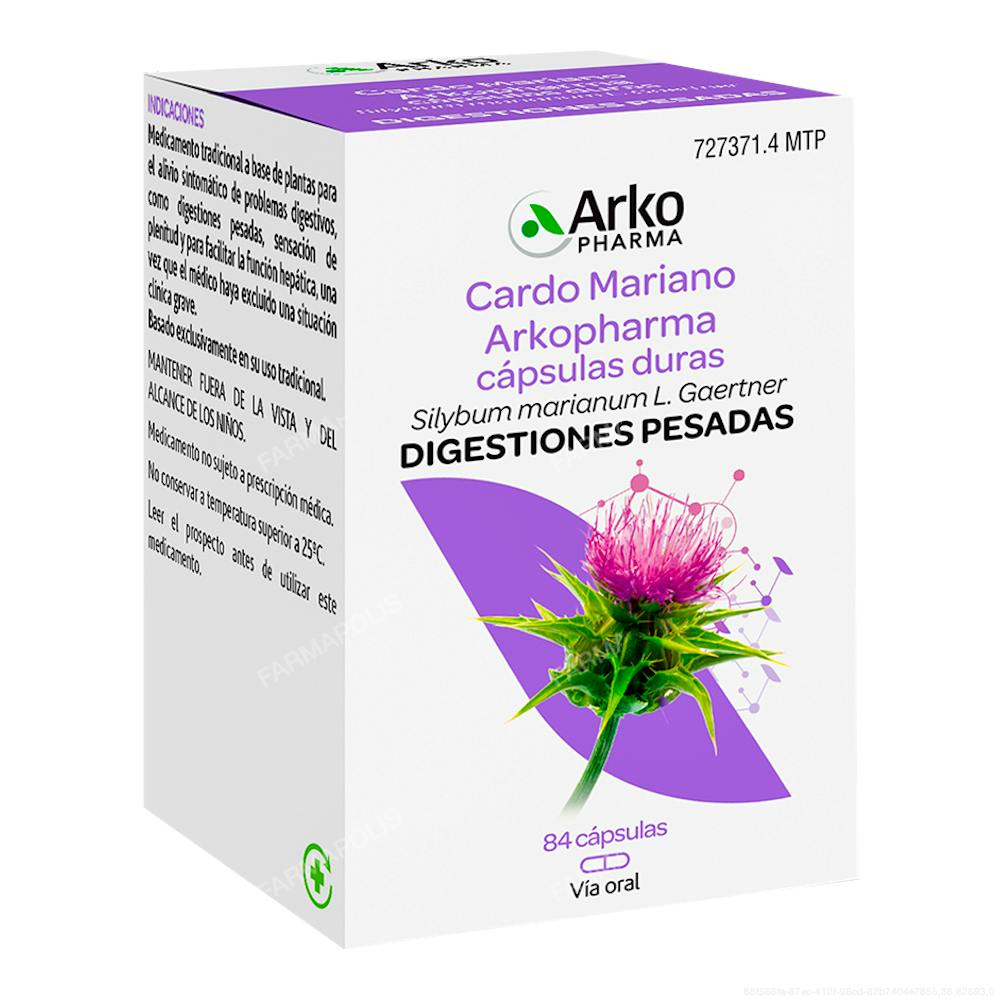 Arkocápsulas cardo mariano 300 mg