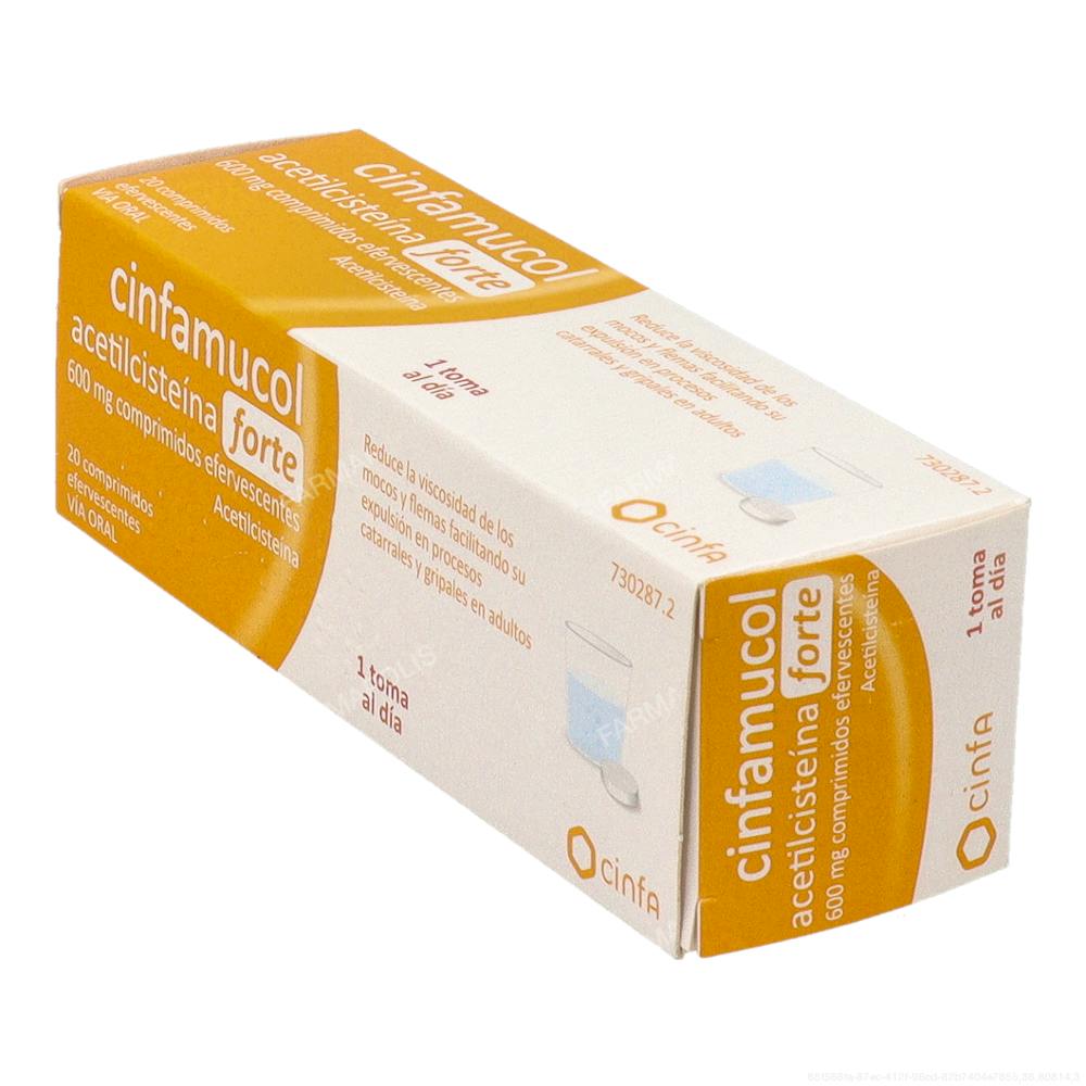Cinfamucol acetilcisteina forte 600 mg