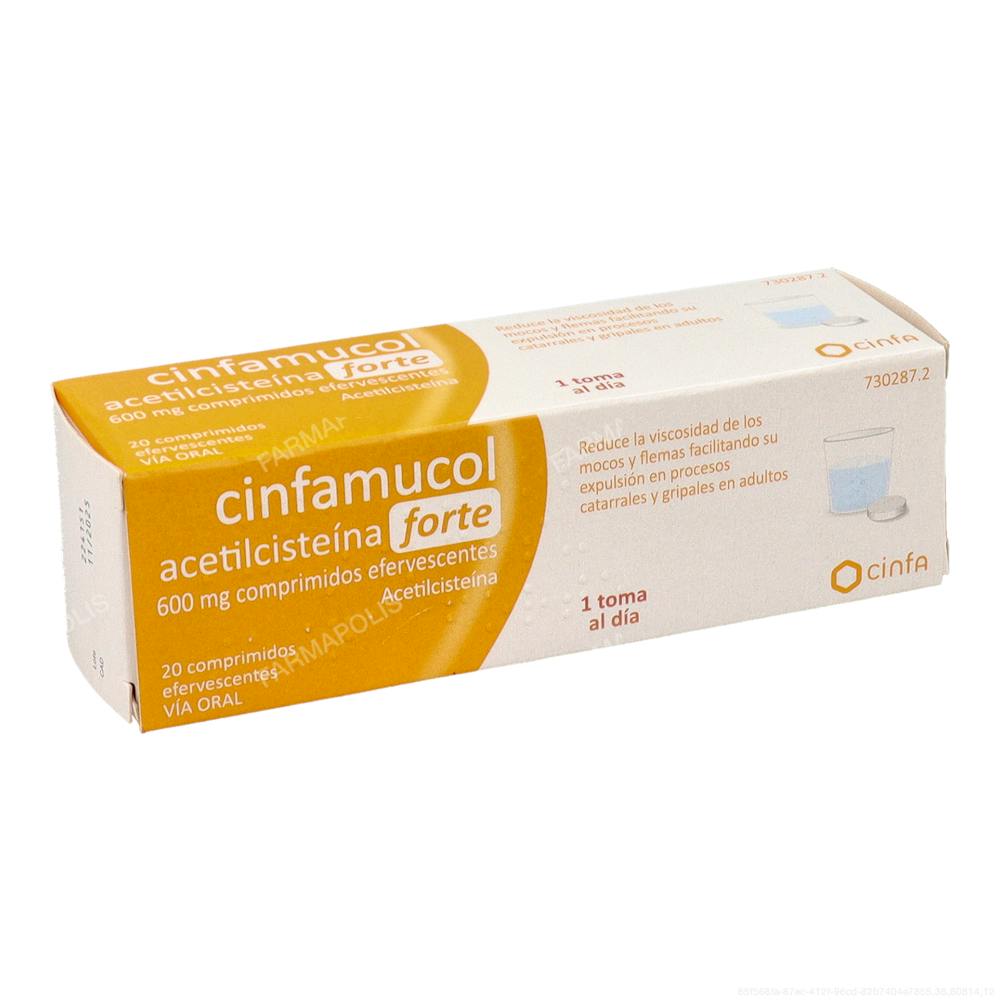 Cinfamucol acetilcisteina forte 600 mg