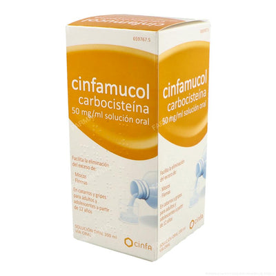 Cinfamucol carbocisteína 50 mg/ml