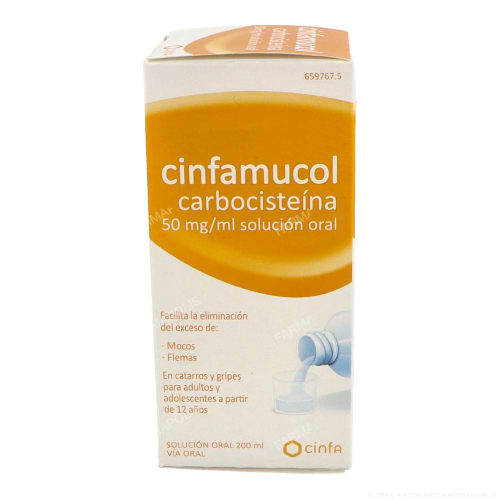 Cinfamucol carbocisteína 50 mg/ml