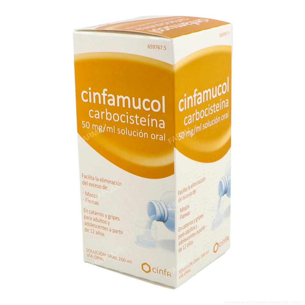 Cinfamucol carbocisteína 50 mg/ml