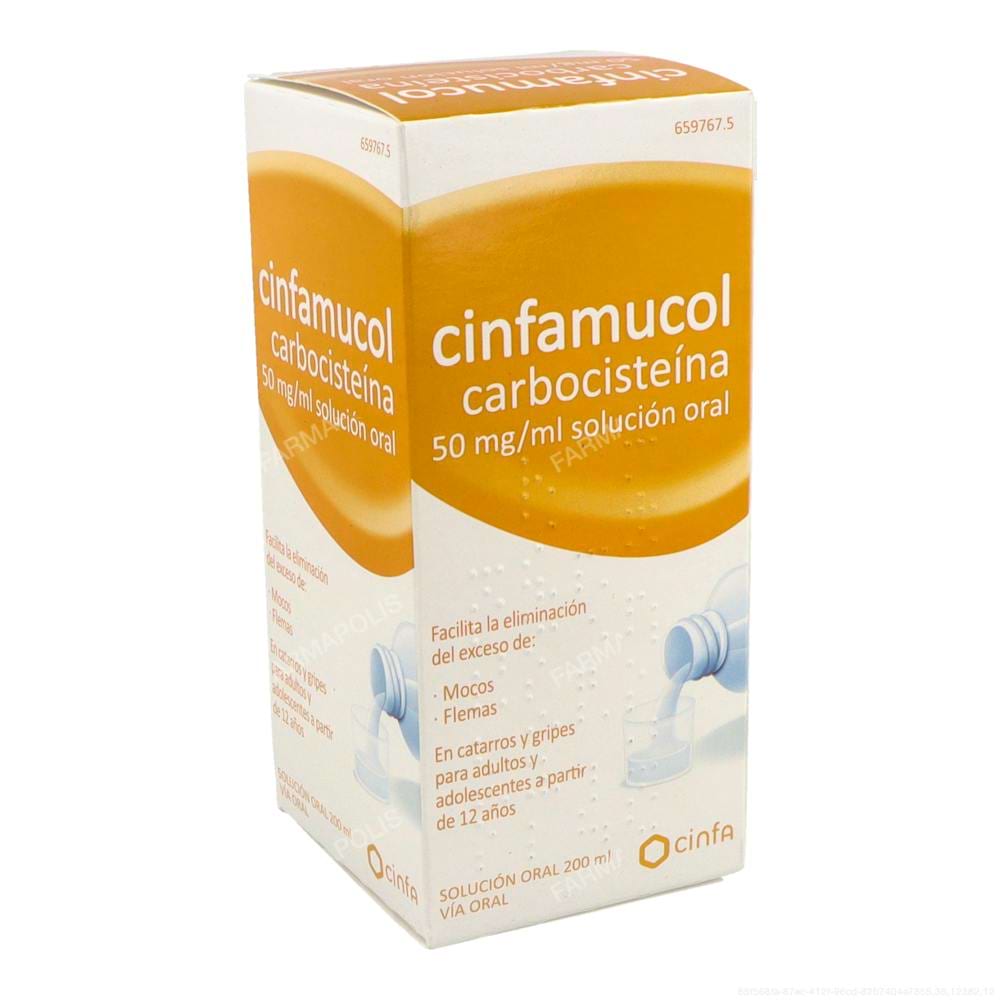 Cinfamucol carbocisteína 50 mg/ml