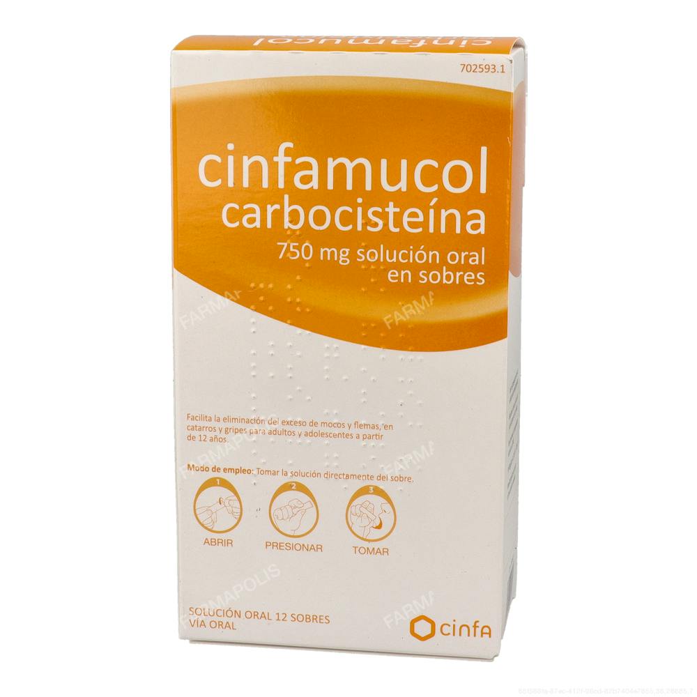 Cinfamucol carbocisteina 750 mg