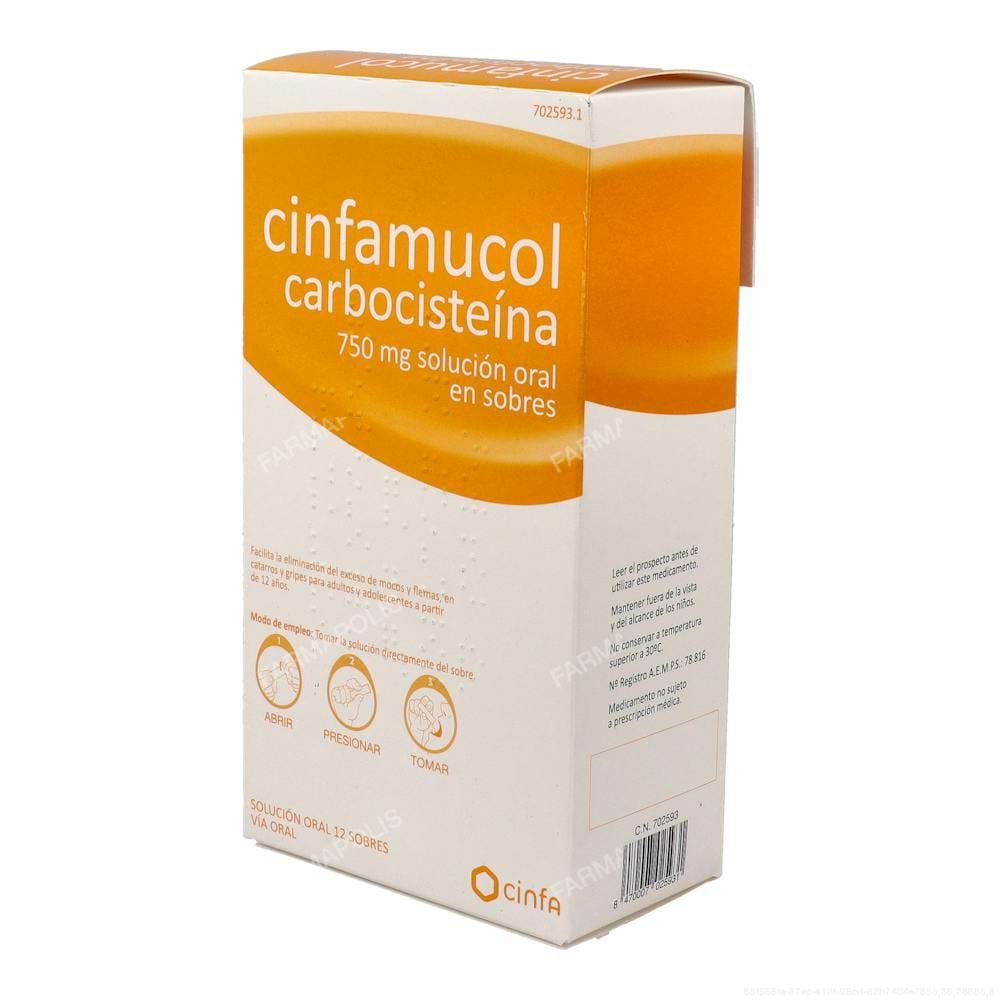 Cinfamucol carbocisteina 750 mg