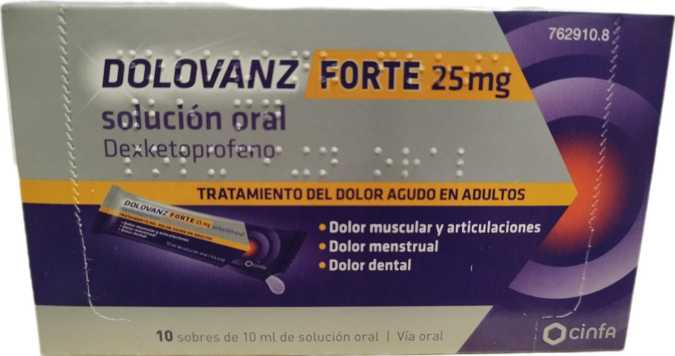 Dolovanz Forte 25mg solución oral