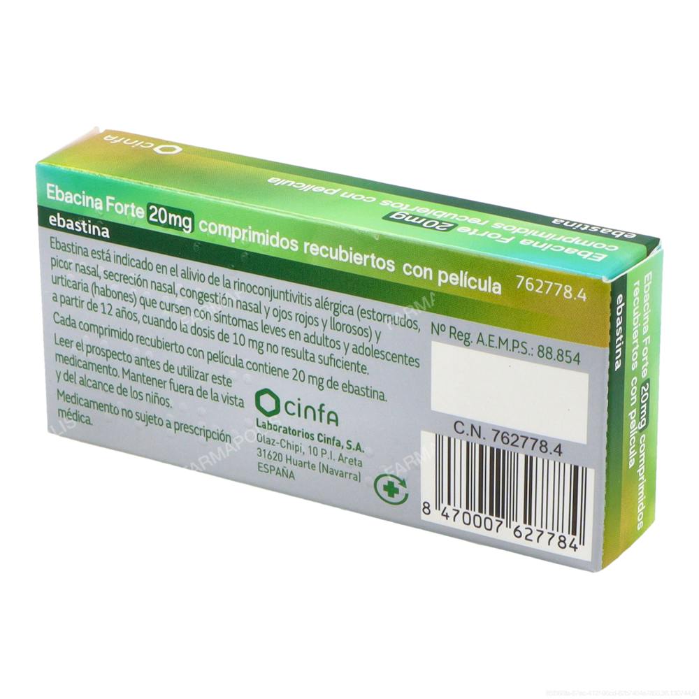 Ebacina forte 20 mg