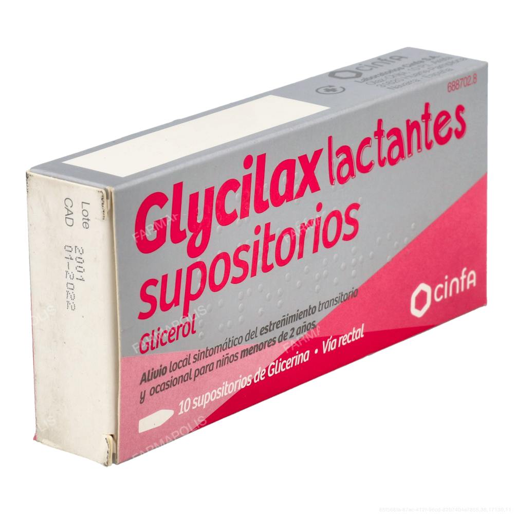 Supositorios glicerina glycilax lactantes