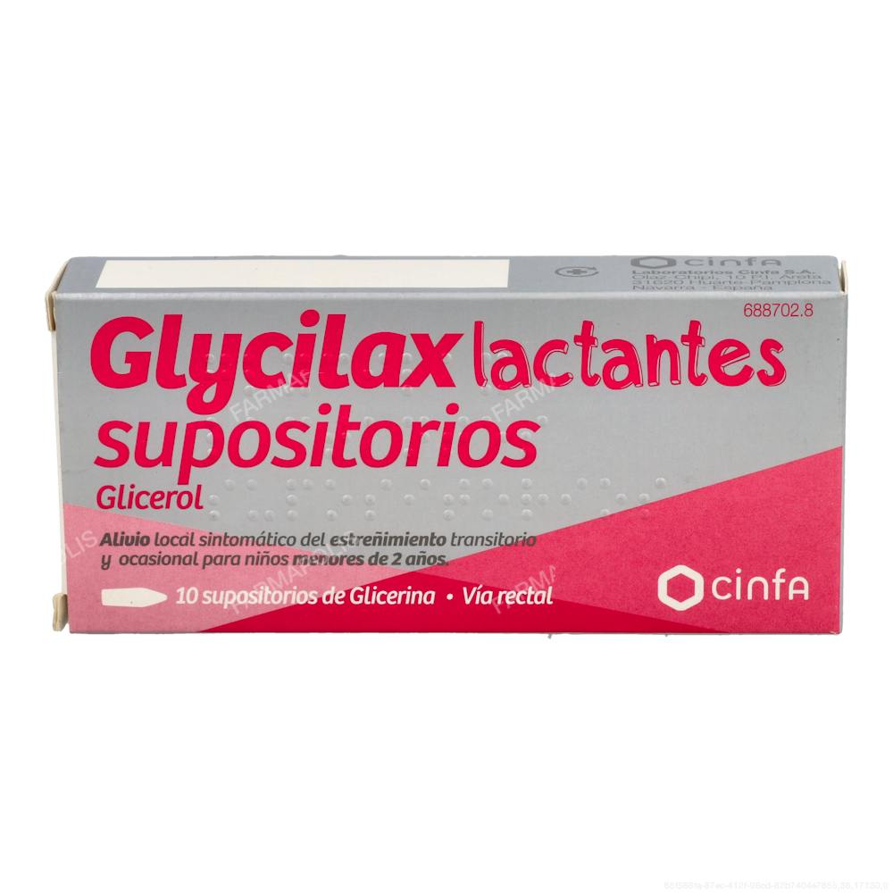 Supositorios glicerina glycilax lactantes