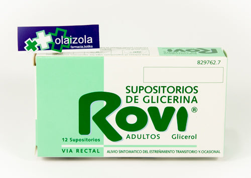 Supositorios glicerina rovi adultos