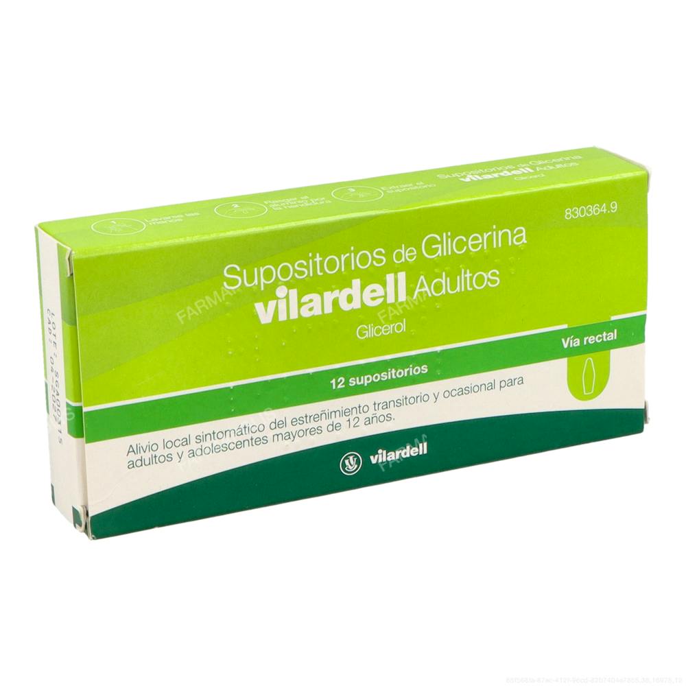 Supositorios glicerina vilardell adultos