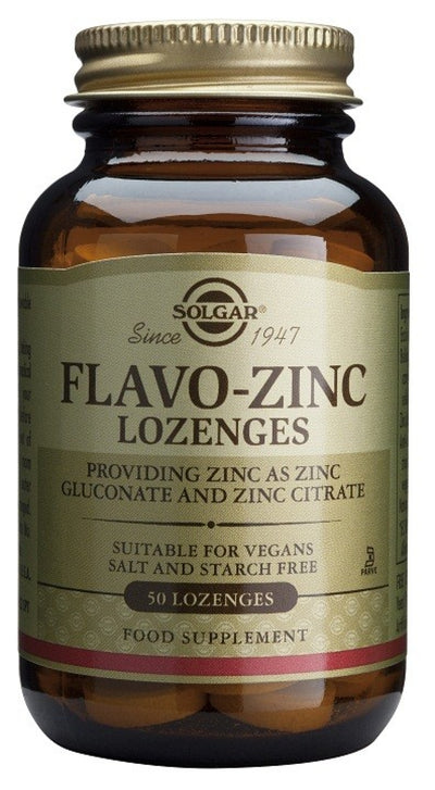 Flavo-zinc lozenges