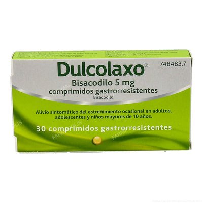 Dulcolaxo bisacodilo (5 mg)