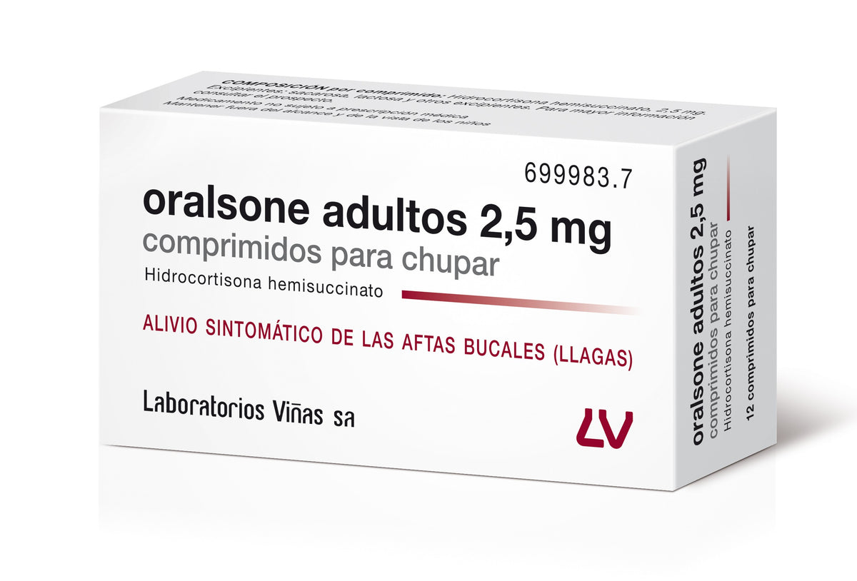 Oralsone adultos  2.5 mg