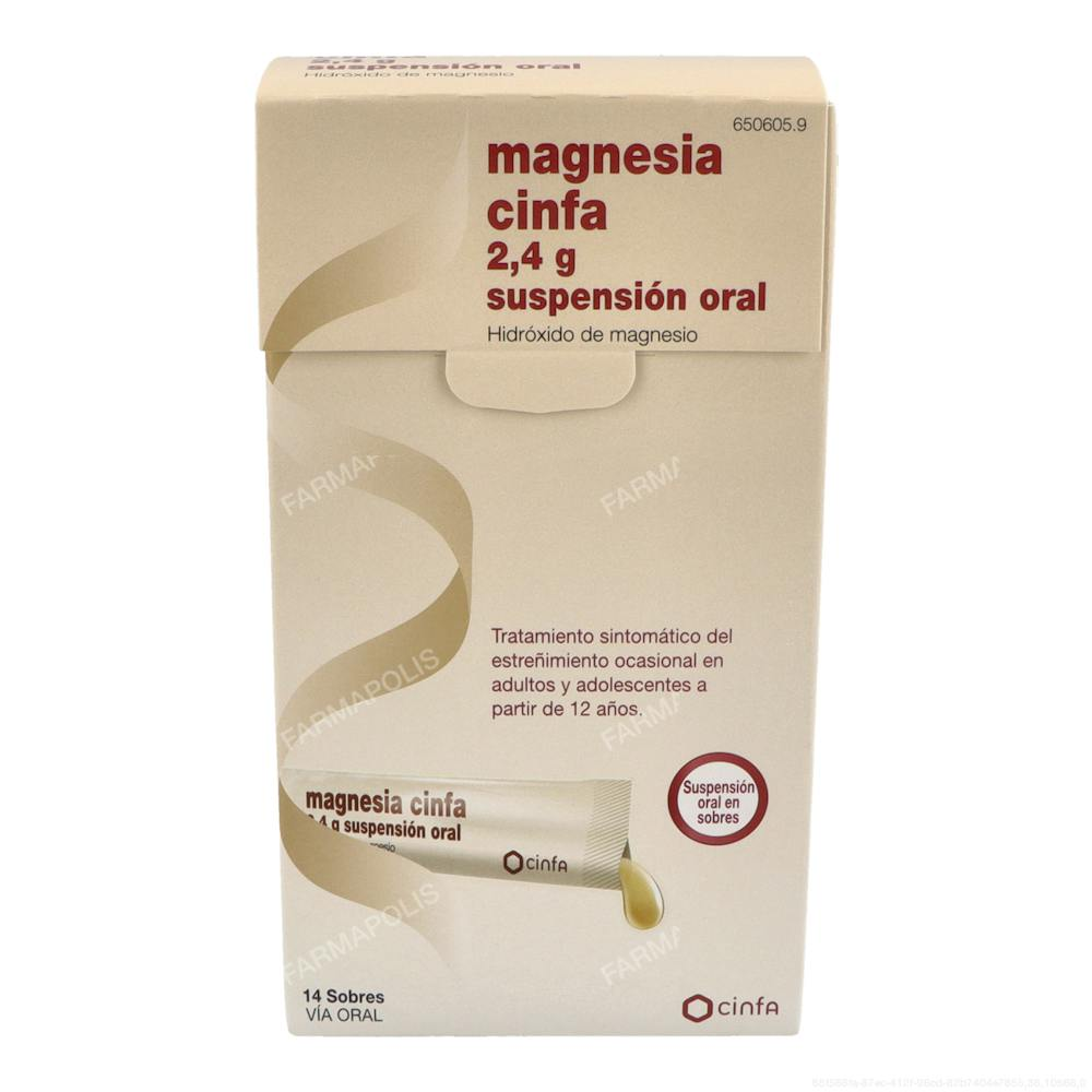 Magnesia cinfa 2.4 g