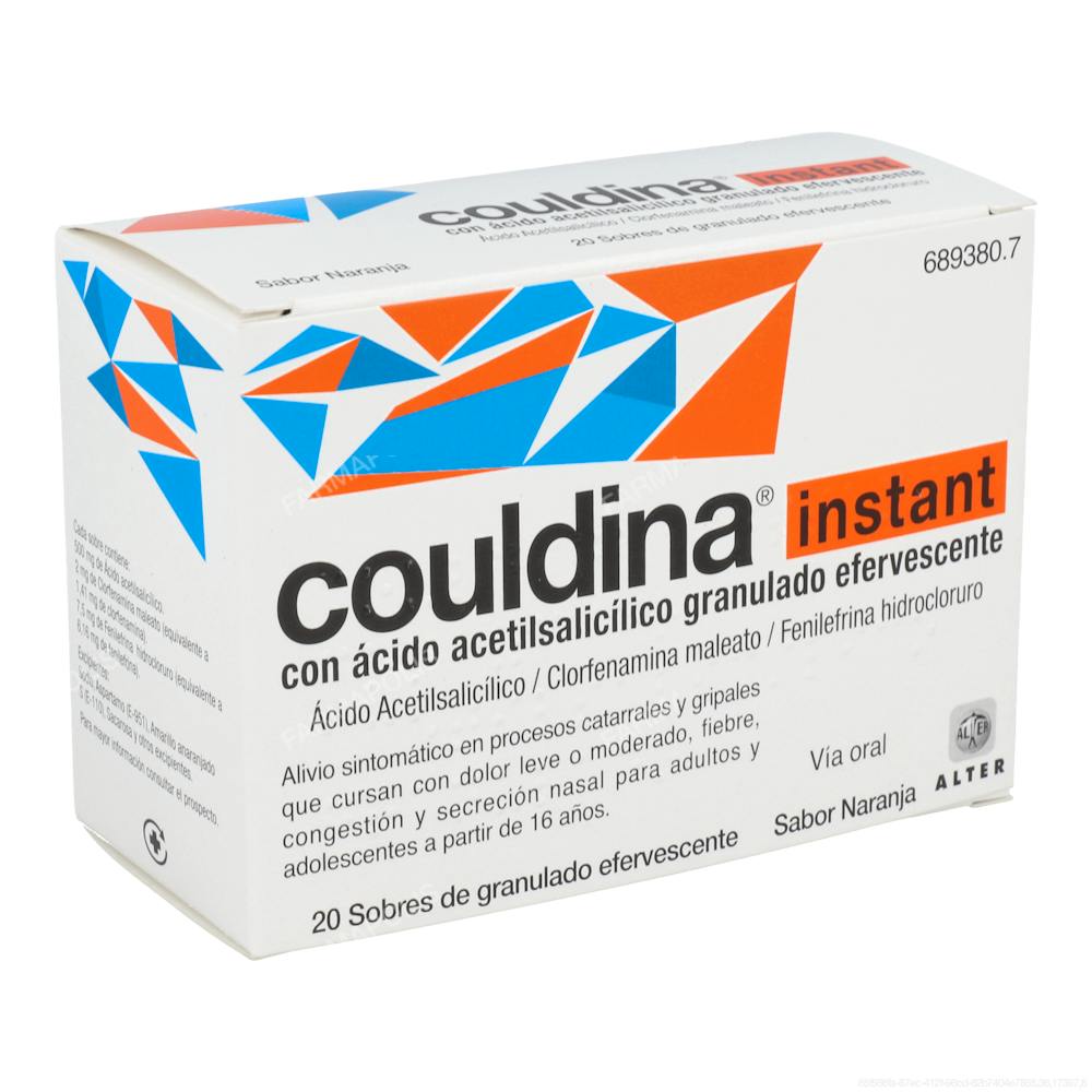 Couldina instant con Ácido Acetilsalicílico