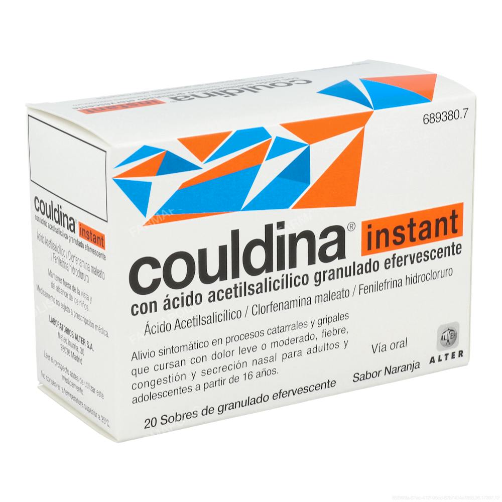 Couldina instant con Ácido Acetilsalicílico
