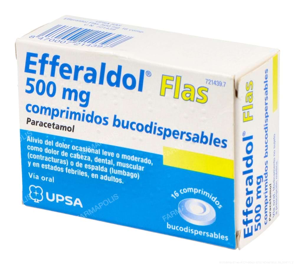 Efferaldol flas 500 mg