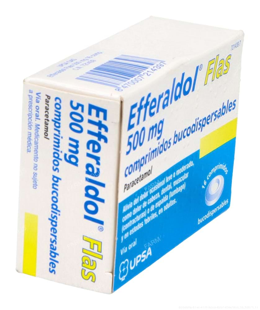 Efferaldol flas 500 mg