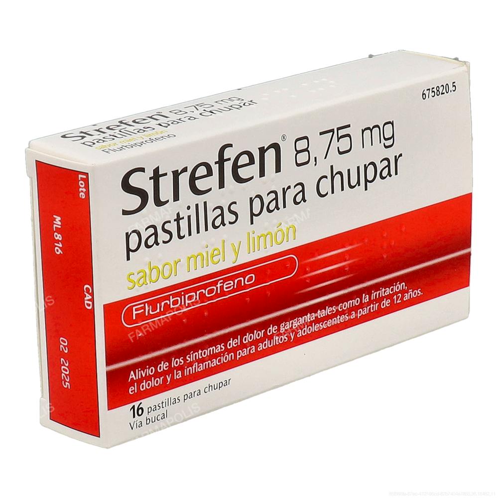 Strefen 8.75mg miel y limón