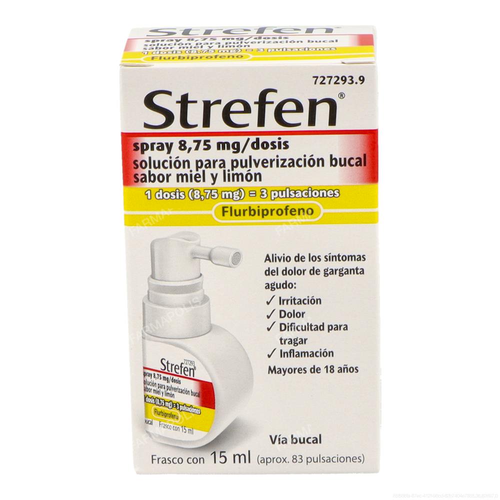 Strefen 8.75mg spray miel limón