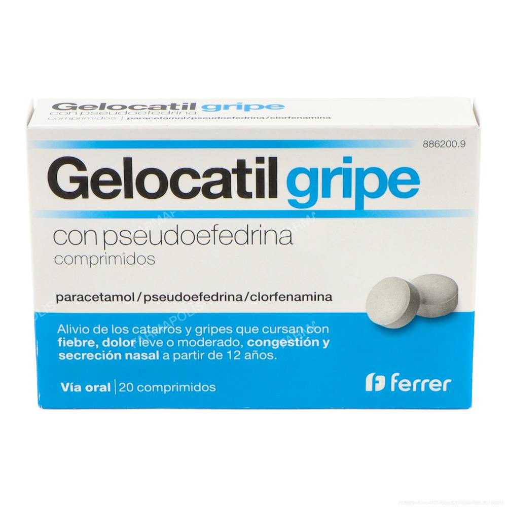 Gelocatil gripe pseudoefedrina