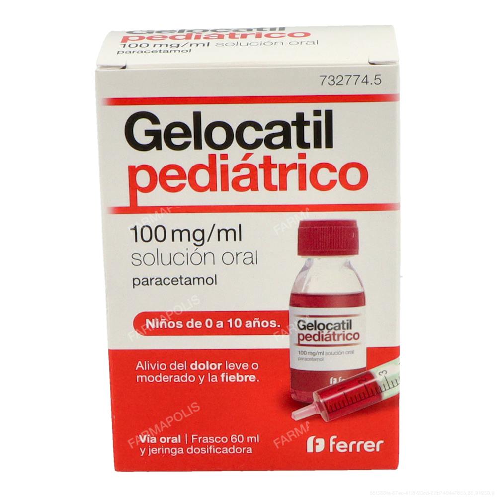 Gelocatil pediátrico 100mg/ml 60ml