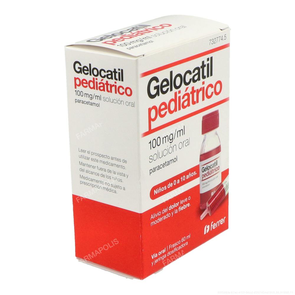 Gelocatil pediátrico 100mg/ml 60ml