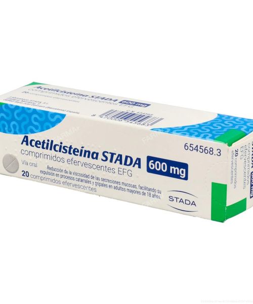 Acetilcisteína Stada 600mg - Ayudan a fluidificar y expulsar la mucosidad (tanto mocos como flemas).