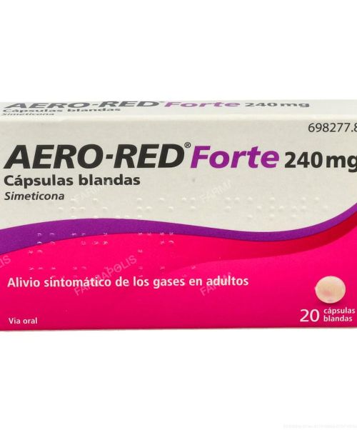 Aero red forte 240 mg - Son unas cápsulas que evitan la formación de gases o flatulencias.