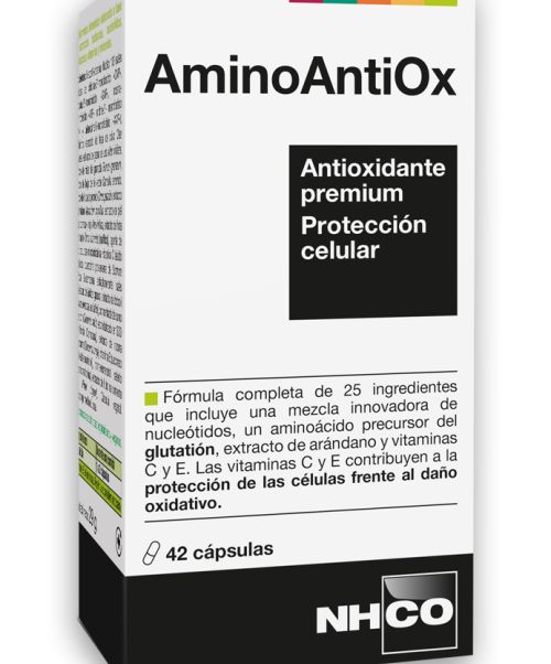 Aminoantiox - Aminoácidos, y otros ingredientes super antioxidantes para proteger nuestras células del daño oxidativo..